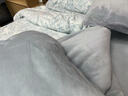 恒源祥高克重双面牛奶绒四件套1.5/1.8米床单被套加厚秋冬套件-蓝 实拍图