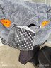 超辉电动车挡风被冬季加绒加大加厚电瓶摩托自行车防寒防晒罩防水 侧加宽黑白点挡风被 实拍图