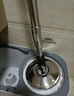百家好世免手洗旋转拖把杆不锈钢杆盘套装 不含拖把头 实拍图