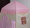 小斑鸠(little dove)儿童帐篷室内游戏屋/大号家用宝宝男女孩公主房城堡帐篷/生日礼物 粉色城堡(含加厚地垫) 实拍图