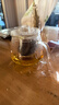 鑫尚铭 泡茶壶玻璃茶壶茶水分离耐高温沏茶壶红茶道杯功夫茶壶泡茶套装 2杯+茗饮壶 550ml 实拍图