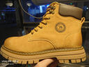 骆驼（CAMEL）【王俊凯同款】马丁靴男新款百搭男士大黄靴户外徒步工装登山靴子 G122W7757TR 金黄色 (绒里) 43 实拍图