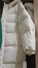 优衣库童装男童女童羽绒大衣/外套夹克保暖厚衣服473308 01 乳白色 120 实拍图