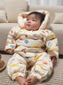 G.DUCKKIDS小黄鸭婴儿连体羽绒服男女宝宝外出服冬季衣服新生儿外套 糖果兔羽绒服+手脚套 73 cm(73cm) (建议6-9个月宝宝) 实拍图