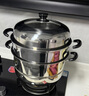 苏泊尔SUPOR 蒸锅真味鲜不锈钢双层复底28cm蒸鱼锅加高锅盖蒸笼EZ28BS04 实拍图