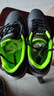 安踏男鞋跑步鞋男2025秋冬新软底皮面防水黑色运动鞋慢跑鞋子休闲鞋男 【皮面防水】城堡灰/荧光电光绿 41 (美码8) 实拍图