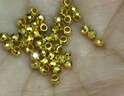 金小貅黄金蹦迪珠999足金爆闪雷瑟珠diy散珠5G足金手链金珠子女编绳送礼 0.8g,4mm蹦迪珠 实拍图