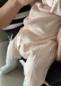 婧麒（JOYNCLEON）婴儿连体衣春秋装新生儿衣服纯棉睡衣男宝宝套装哈衣爬服 纯粉色胸标兔连体衣 66cm 实拍图