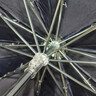 天堂 加大雨伞三折 晴雨两用商务伞经典格纹10骨大雨伞男女 黑色 实拍图