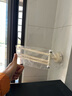 咚西抹布架真空吸盘厨房置物架免打孔壁挂式毛巾架挂杆卫生间收纳架子 【奶白色】一只装-真空吸附 实拍图