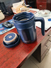膳魔师（THERMOS）保温杯不锈钢水杯咖啡杯泡茶杯大容量把手杯生日礼物TCMN-600S 蓝色【316L不锈钢】 600ml 实拍图
