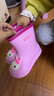 牧童儿童雨鞋3-7岁男女童雨靴卡通轻便幼儿园宝宝水鞋 粉色小兔子 180 实拍图