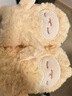 名创优品（MINISO）棉拖鞋女小羊咩咩秋冬防滑包跟拖鞋保暖毛绒可爱月子家居情侣鞋 黄色【半包跟款】 38-39 (260mm) 【适合37/38码穿】 实拍图