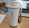 富光拾喜（FUGURNG BESTJOY）保温杯咖啡杯男女士陶瓷内胆随行杯学生吸管水杯子 白铃兰520ml 实拍图