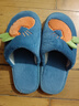 LA CHAPELLE HOMME亲子儿童可爱卡通保暖防滑软底男女棉拖鞋 2302 蓝色 34-35 实拍图