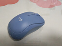 罗技（Logitech）M221 轻音鼠标 无线鼠标 办公鼠标 对称鼠标 带无线微型接收器 雾霭蓝 实拍图