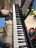特伦斯电子琴88键折叠琴成人儿童初学电钢键盘教学乐器V10家用便携钢琴 典雅黑+原装琴包+Z型琴架 实拍图