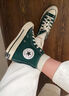 匡威（Converse）官方 1970S巴恩风穿搭运动帆布鞋丛林绿绿色168508C 绿/168508C 37 实拍图