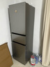 海尔（Haier）217L三门小冰箱黑金净化一级能效风冷无霜星辉银BCD-217WGHC3E9S9国家补贴 实拍图