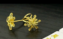 周六福黄金耳钉女雪花耳圈耳饰生日礼物计价A099578 一对 约1.42g  晒单实拍图