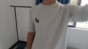 名创优品（MINISO）重磅长袖t恤男春季质感华夫格青少年休闲潮流打底衫 浅灰 L 实拍图