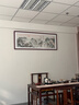 墨派新中式客厅装饰画沙发背景墙挂画办公室山水画横幅手绘国画壁画 流水生财 160*60cm/实木框+喷绘(适合2.0米沙发) 实木边框 实拍图