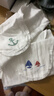 全棉时代婴儿隔汗巾纱布吸汗儿童幼儿园宝宝全棉垫背巾船锚轮船帆船3条/袋 实拍图