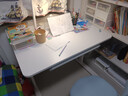 尊眠（ZUNMIAN）儿童书桌学习桌3-18岁写字电脑桌小学生升降实木大白桌100*60cm 实拍图