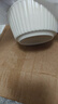 奶油风碗碟套装新款家用高颜值陶瓷餐具碗盘筷子轻奢耐高温 4.5英寸美式碗奶油色2只装 2件套 实拍图