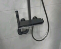 浪鲸恒温淋浴花洒套装钢琴花洒全套增压自洁沐浴器精铜浴室淋雨器 基础款【枪灰冷热】增压雨淋 实拍图