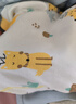 舒贝怡2件装婴儿衣服新生儿连体衣春秋男女满月宝宝纯棉蝴蝶衣黄色 59CM 实拍图