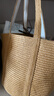 无印良品（MUJI）纸编水桶状编织斜挎包 托特包小 新款 夏季 实用 大气 礼物 实拍图