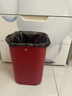 京东京造无盖压圈方形垃圾桶10L中国红 大号客厅家用卫生间厨房厕所办公室 实拍图