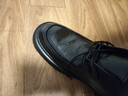 特磊锡青年男士大码正装商务宽头真皮透气英伦软皮厚底增高结婚休闲皮鞋 黑色 【脚型宽的按运动鞋尺码拍】 45 (275mm) 【=运动鞋46，脚宽就按运动鞋尺码拍】 实拍图