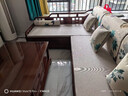 安邸红木家具非洲花梨（学名：刺猬紫檀）实木沙发新中式仿古客厅组合布艺转角贵妃沙发 转角贵妃（高箱薄坐垫） 三件套（三人位+贵妃+大茶几） 实拍图