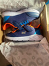 361°儿童运动鞋男女童(3-12岁)防撞鞋头密网休闲跑鞋 蓝 35 实拍图