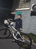 喜德盛26款黑客350黑客380山地车自行车成人21速铝合金男士女生学生上班 黑客380白黑色【2026升级款】 26寸x15.5寸身高150-165cm 实拍图