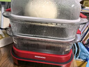 大宇（DAEWOO）【万食电蒸锅】加厚高硼玻璃 多功能炖蒸煮一体蒸汽锅煎烤涮火锅不锈钢S31红色 实拍图