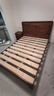 京东京造家居悦枫实木床 天然橡胶木 主卧双人床胡桃色1.5×2米 实拍图