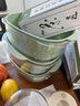 美厨（maxcook）洗菜篮沥水篮 塑料双层洗菜盆盆筛盆子滤水篮1盆1筛 绿小MCPJ4567 实拍图