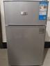 小黄鸭 迷你冰箱小 108L双门冷藏冷冻小型家用宿舍租房电冰箱小巧不占地 一级能效省电节能 68L【一级能效，租房省电款】 银色 实拍图