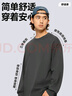 凡客诚品（VANCL）纯棉长袖T恤男春秋季圆领内搭衣服休闲宽松透气打底衫 藏青 S 实拍图