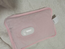 彩虹热水袋暖手宝充电暖宝宝暖水袋注水暖手袋热敷暖肚子 粉色 实拍图