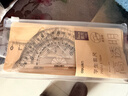 得力（deli）亚克力套尺4件套学生考研文具高考中考考试绘图套尺(直尺*1+三角尺*2+量角器*1)套装尺子  实拍图