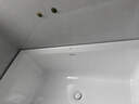 九牧（JOMOO） 浴缸家用成人小户型洗澡泡澡池浴室沐浴独立亚克力方形艺术浴缸 1.5m方形薄边独立浴缸YR10615 实拍图