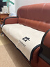 梓晨真皮专用沙发垫子2025新款四季通用轻奢高级感防滑坐垫套罩巾盖布 万象-可可咖【亲肤雪尼尔】 90*240cm（大三人位/四人位） 实拍图