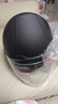 凤凰（Phoenix）新国标A类3C认证电动车摩托车头盔双镜片防雾防风保暖哑黑 男女四季通用电瓶车3/4半盔冬季安全帽 实拍图