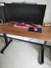喜米莱【热卖款式】电动升降桌电脑电竞桌台式学习书桌实木办公直播桌子 【单电机】胡桃色+黑腿18mm桌面 长140宽70高75cm 实拍图