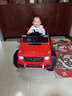 福儿宝（FUERBAO）奔驰授权儿童电动车六驱可坐大人遥控玩具车小孩宝宝双人越野送礼 六驱软胎红+后备箱+双皮座双油门 实拍图
