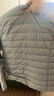 鸭鸭（YAYA）佟丽娅同款轻薄羽绒服女新款冬季短款圆领内胆修身时尚薄外套男 浅灰色【女款无领】 XL 实拍图